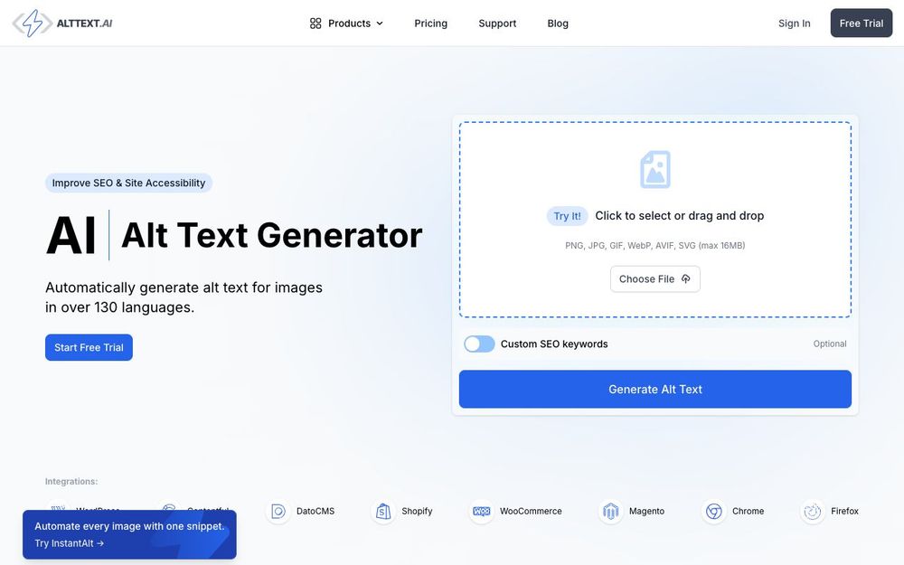 Screenshot of AltText.ai Screenshot of AltText.ai