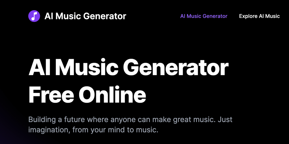 Screenshot of AI Music Generator Screenshot of AI Music Generator