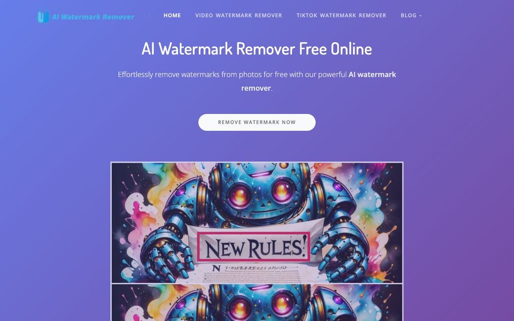 Screenshot of AI Watermark Remover Screenshot of AI Watermark Remover