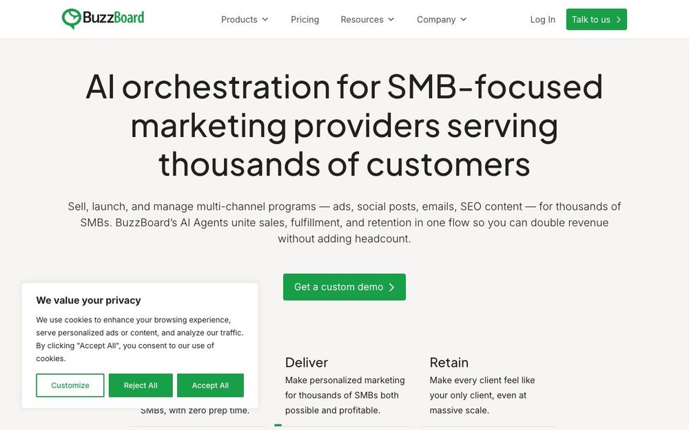 Screenshot of BuzzBoard Screenshot of BuzzBoard