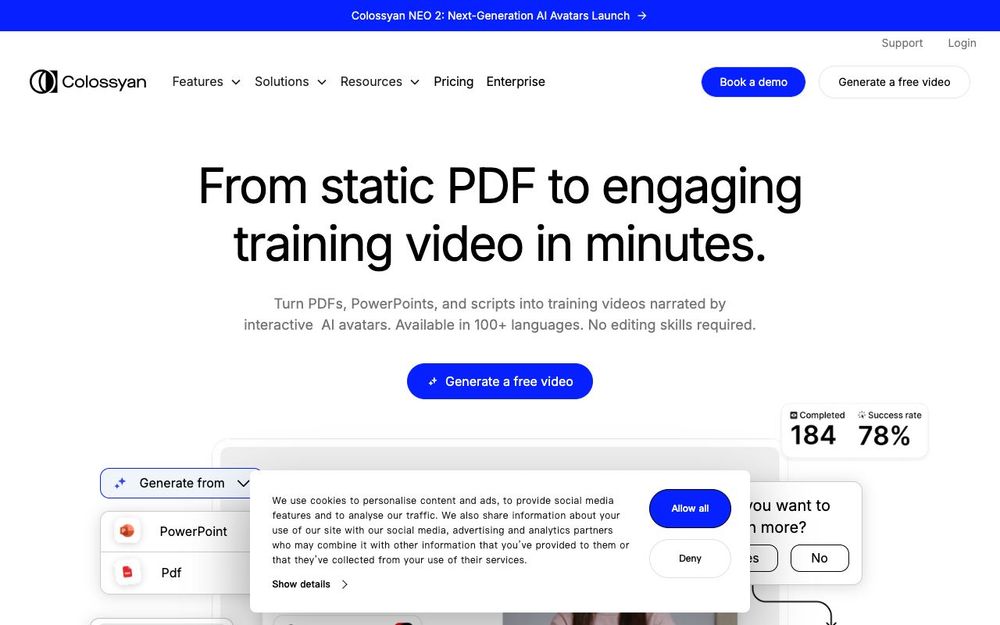 Screenshot of Colossyan Screenshot of Colossyan