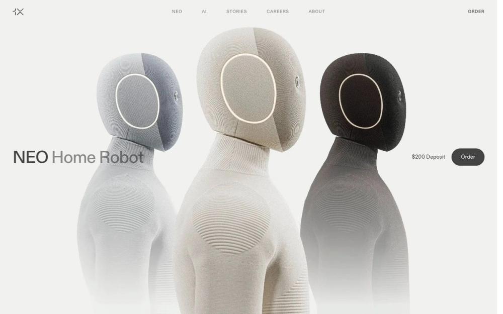 Screenshot of 1x Technologies Screenshot of 1x Technologies