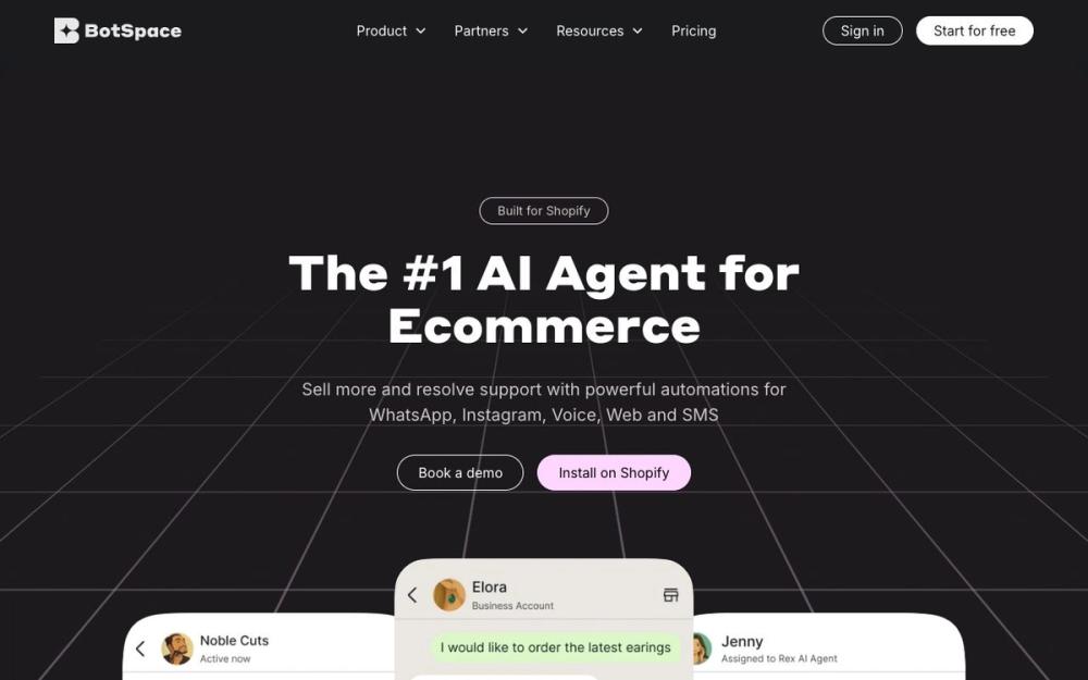 Screenshot of BotSpace
