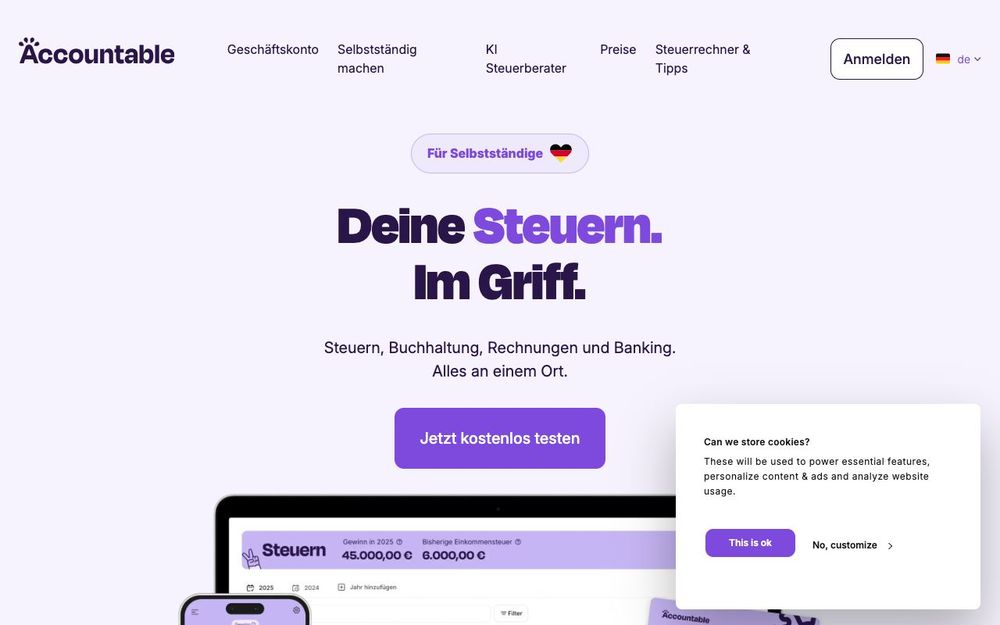 Screenshot of Accountable