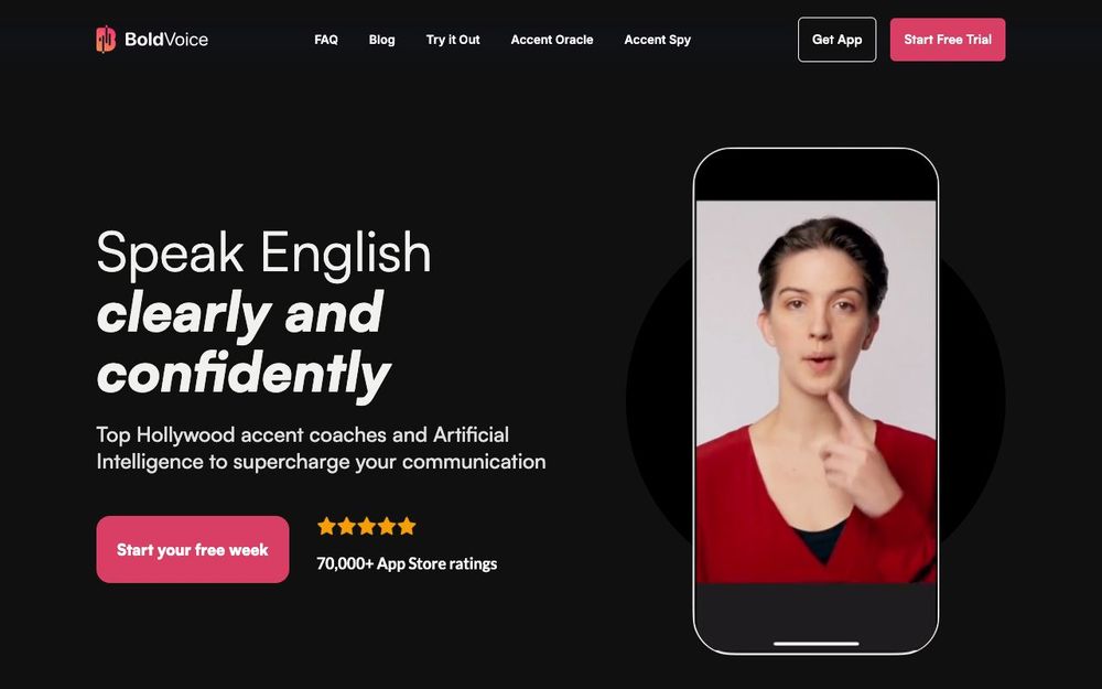 Screenshot of BoldVoice Screenshot of BoldVoice