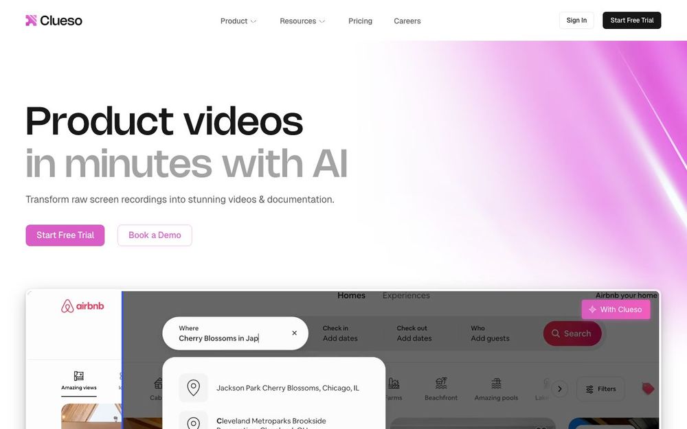 Screenshot of Clueso Screenshot of Clueso