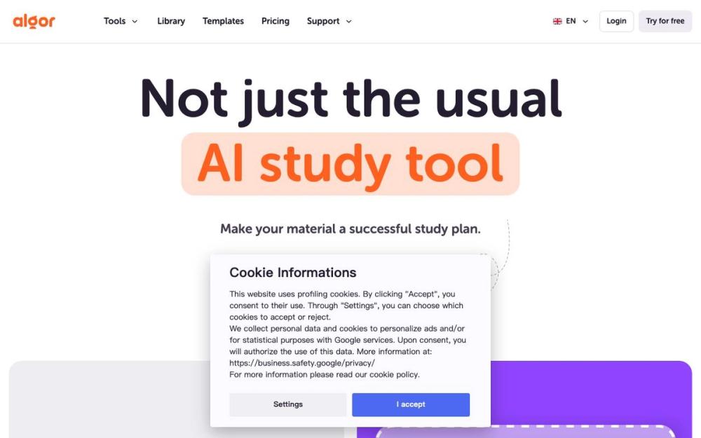 Screenshot of Algo Education Screenshot of Algo Education