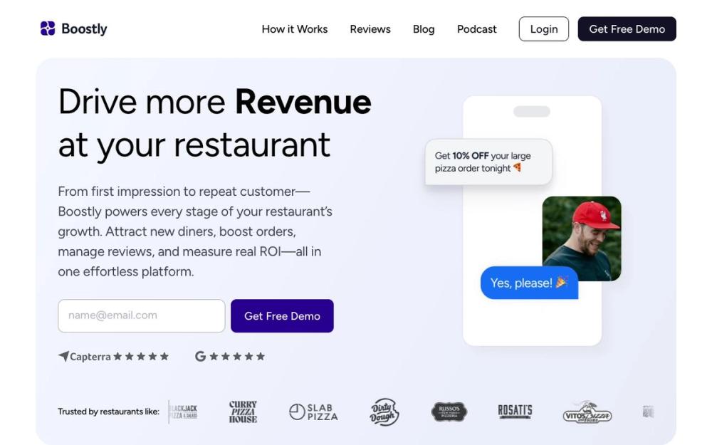 Screenshot of Boostly