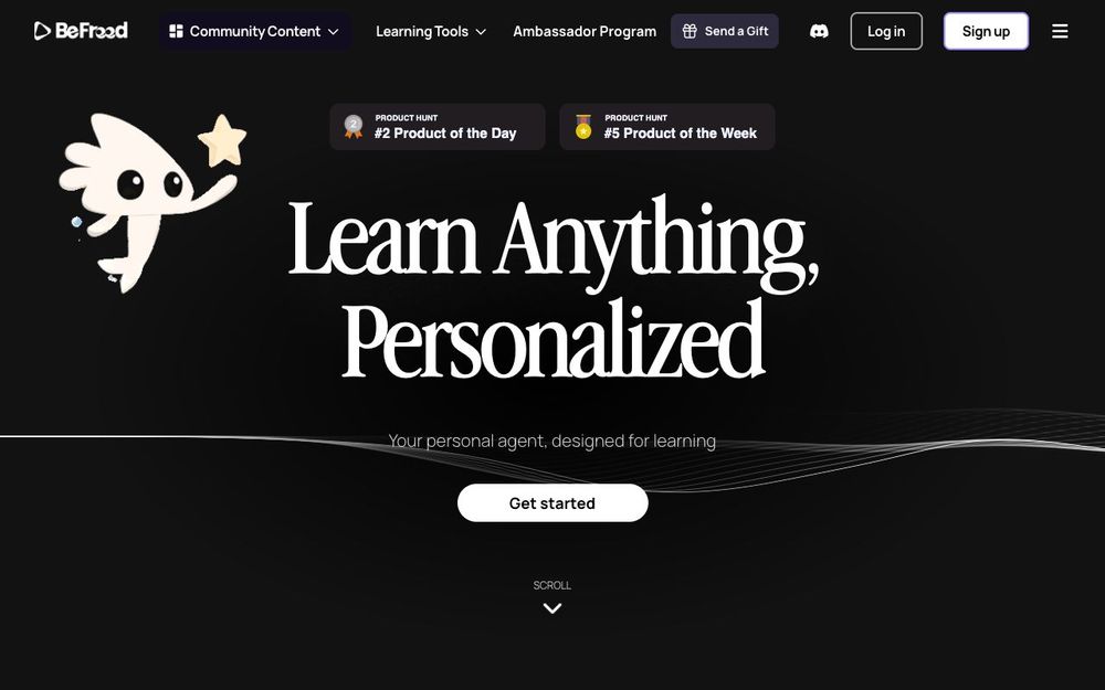 Screenshot of BeFreed.AI