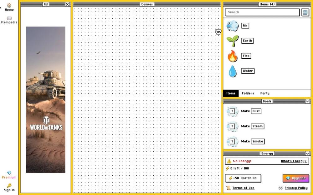 Screenshot of Allchemy Screenshot of Allchemy
