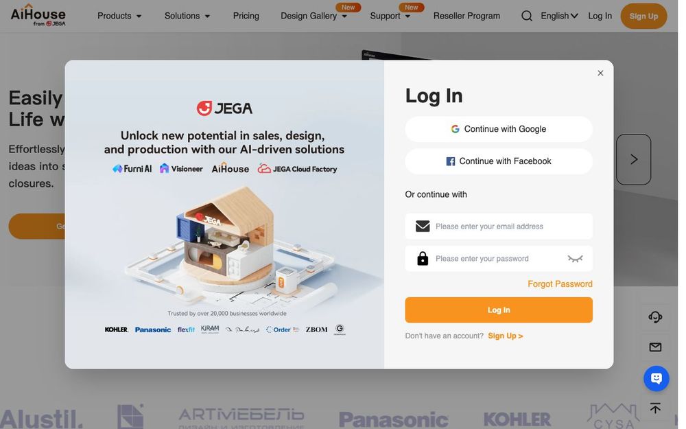 Screenshot of AI House