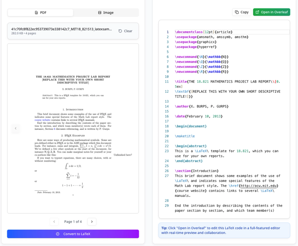 image of PDF to LaTeX image of PDF to LaTeX