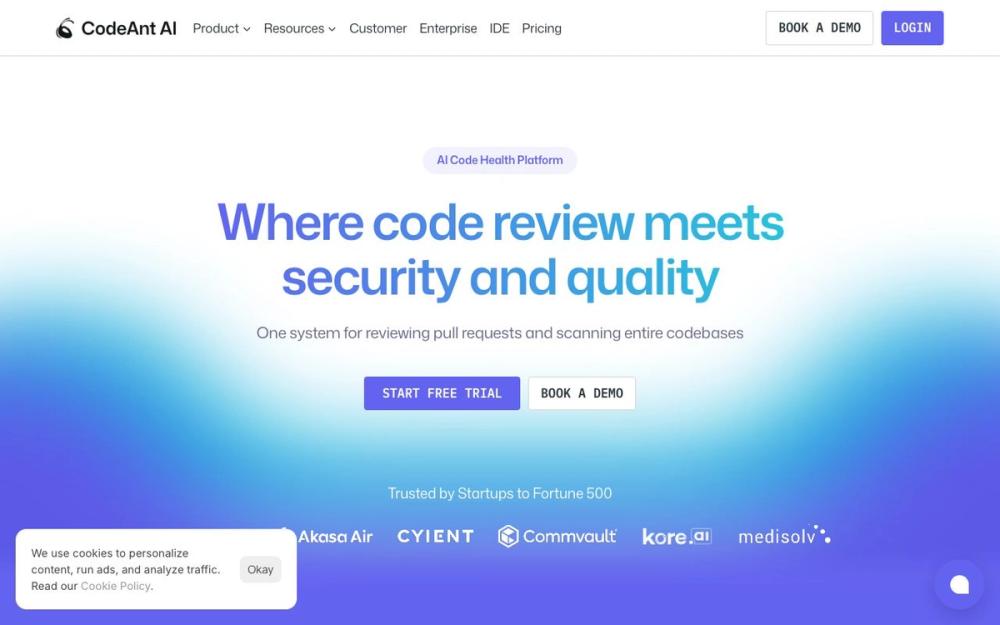 Screenshot of CodeAnt AI