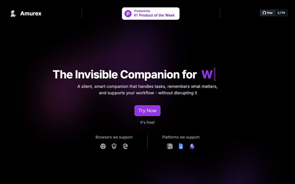 Screenshot of Amurex AI Screenshot of Amurex AI