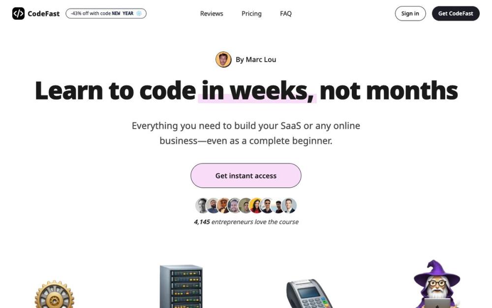 Screenshot of CodeFast