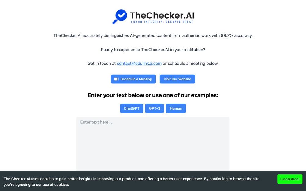 Screenshot of AI Cheat Check Screenshot of AI Cheat Check