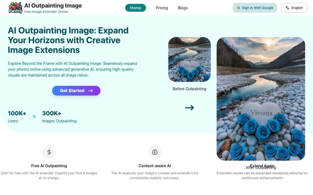 Screenshot of AI Outpainting Screenshot of AI Outpainting