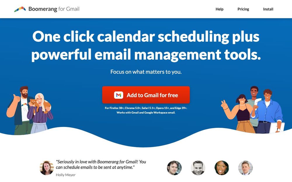 Screenshot of Boomerang for Gmail