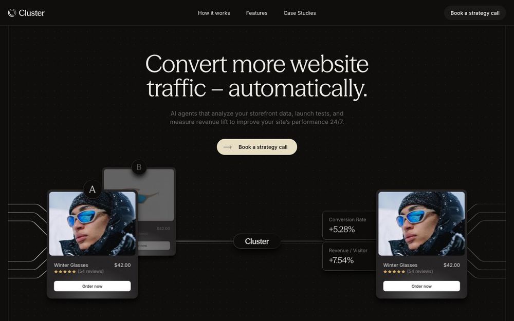 Screenshot of Cluster