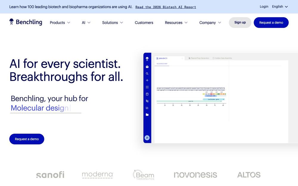 Screenshot of Benchling