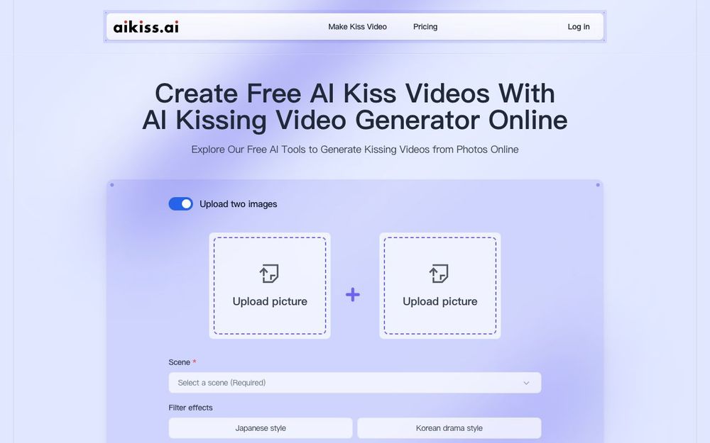 Screenshot of AI Kiss Screenshot of AI Kiss