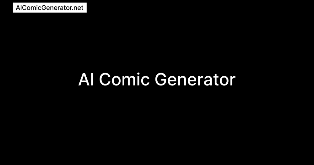 Screenshot of AI Comic Generator Screenshot of AI Comic Generator