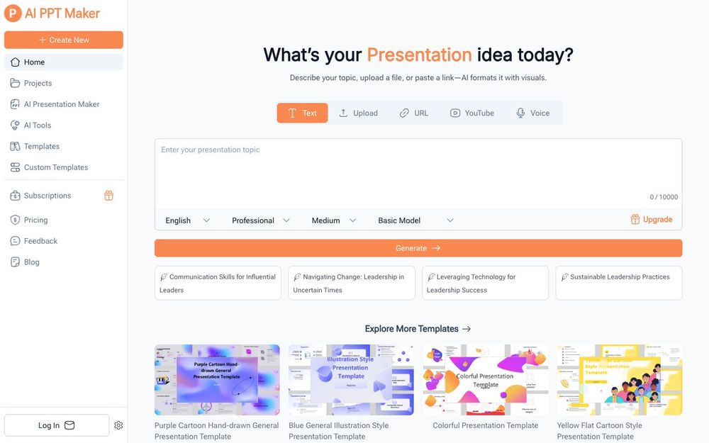 Screenshot of AI PPT Maker Screenshot of AI PPT Maker