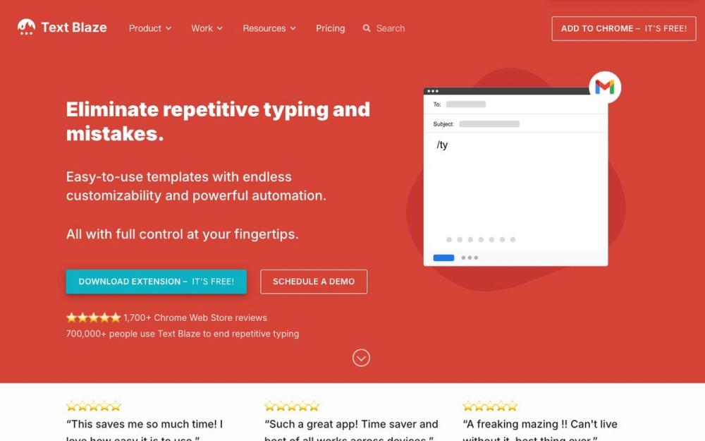 Screenshot of Blaze AI