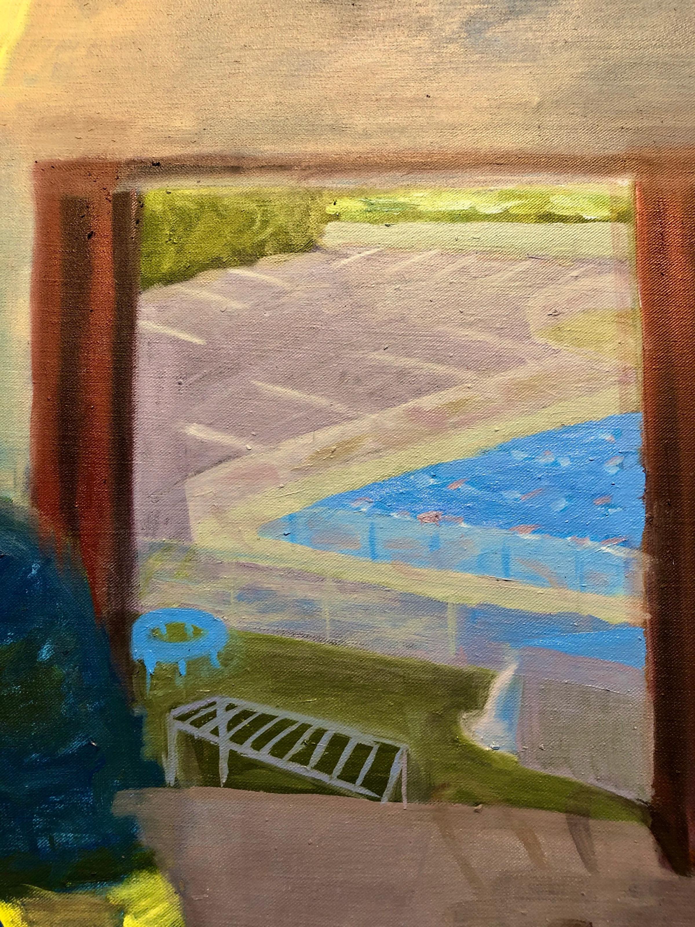 Pesach lunch, acrylic and oil on fabric, 2020