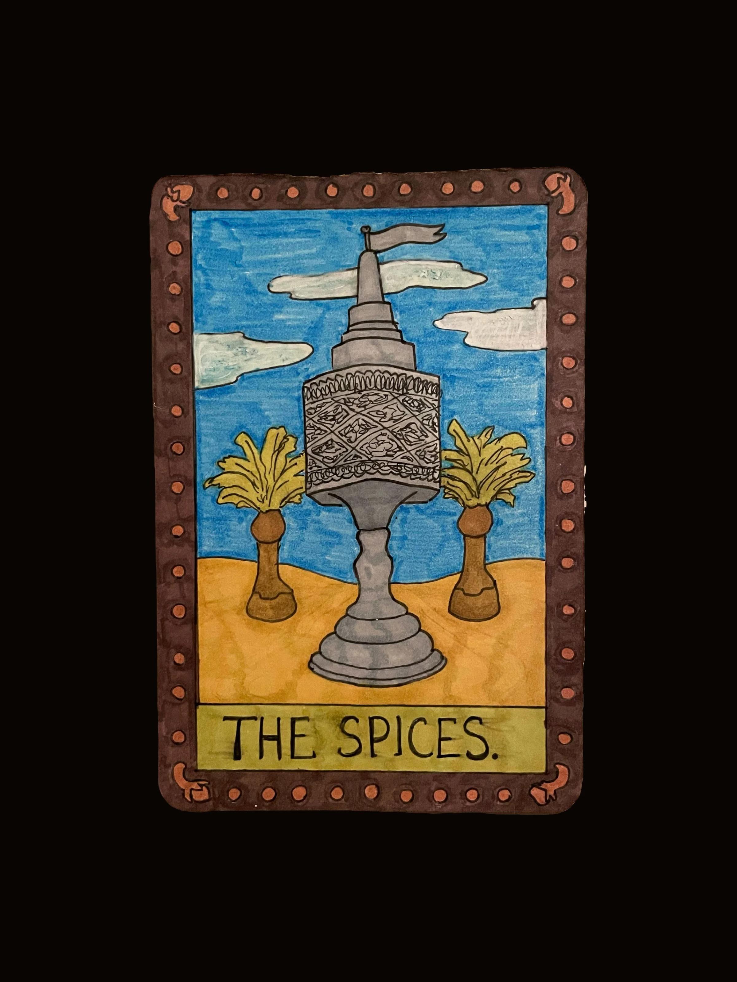 "ritual keepsake'", 11x11", colored pencil, rhinestone, and acrylic paint on paper and wood panel