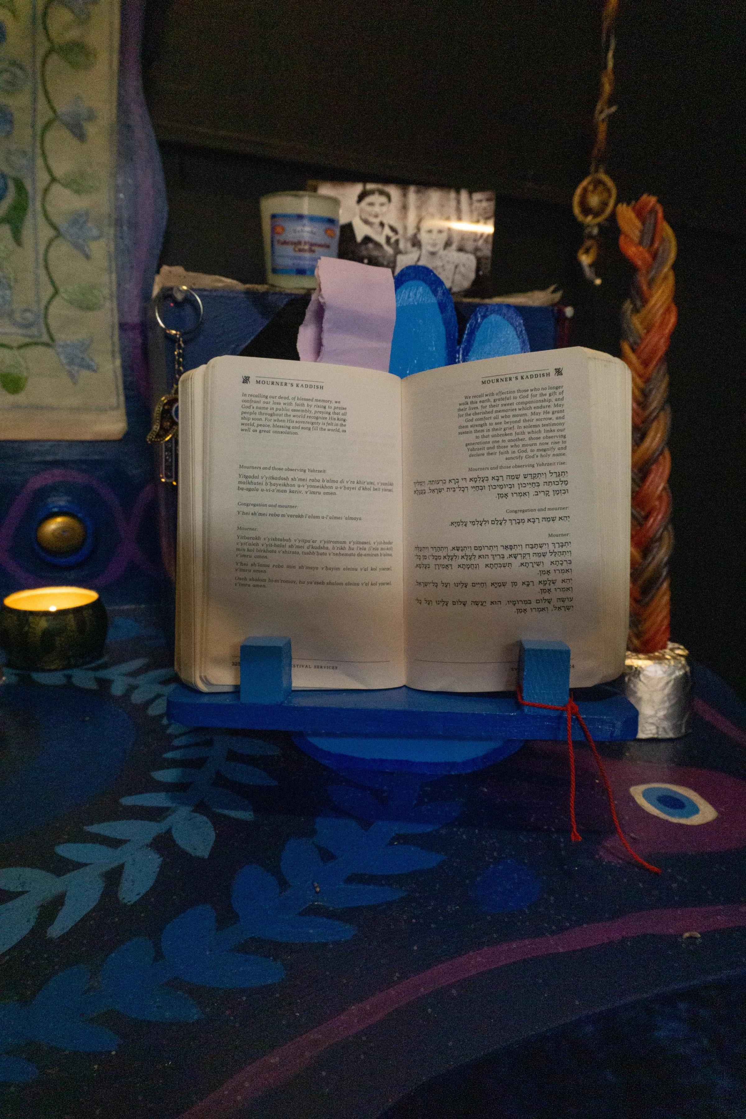 altar, hand-painted wood, 2022