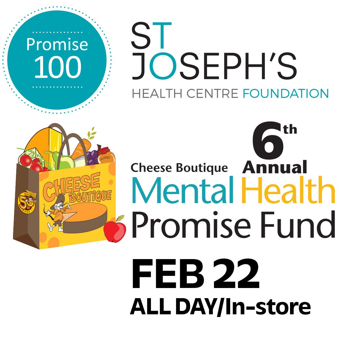 6th Annual Cheese Boutique Mental Health Promise Fund Cheese