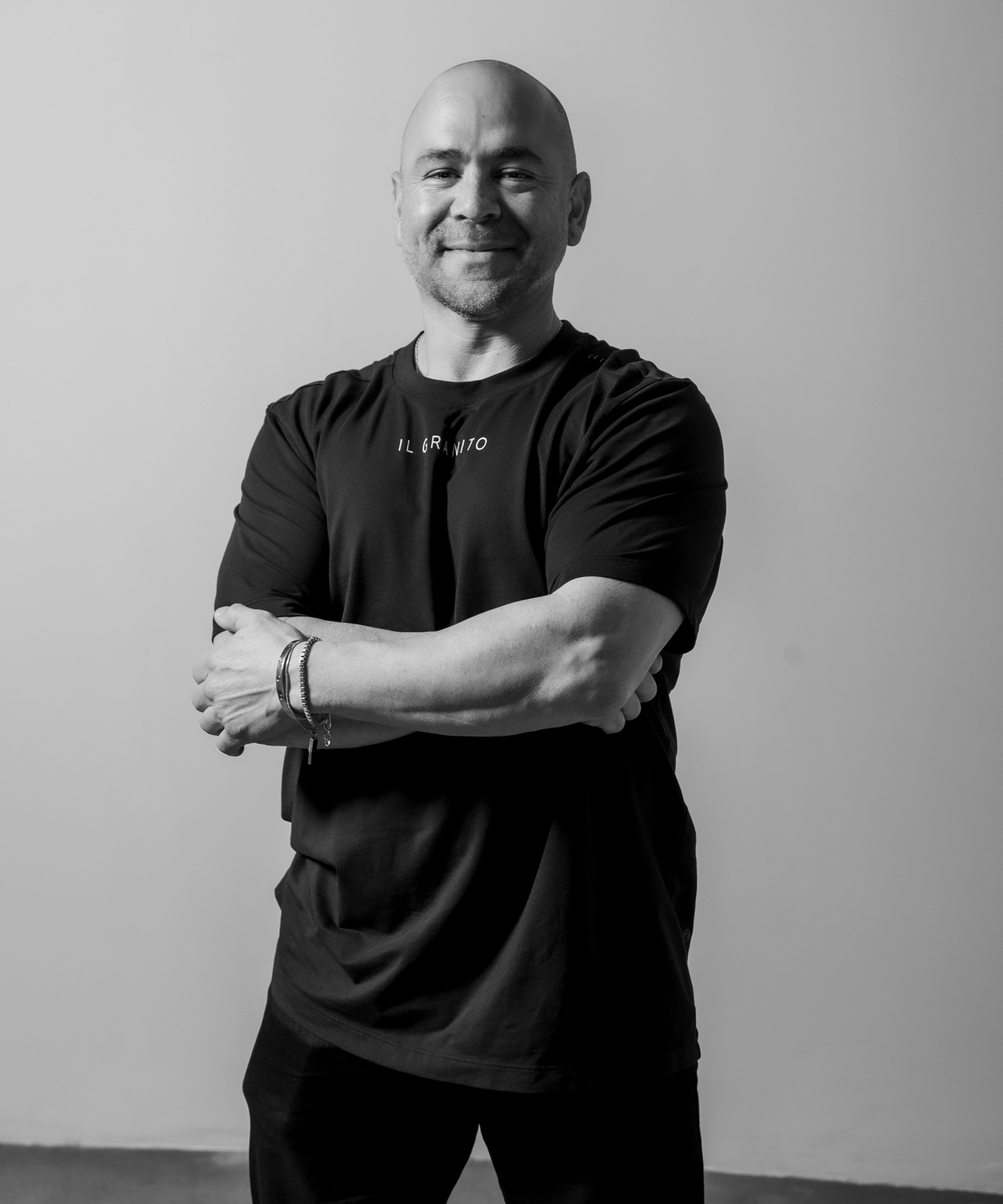 Headshot for Rafael Figueroa, black and white