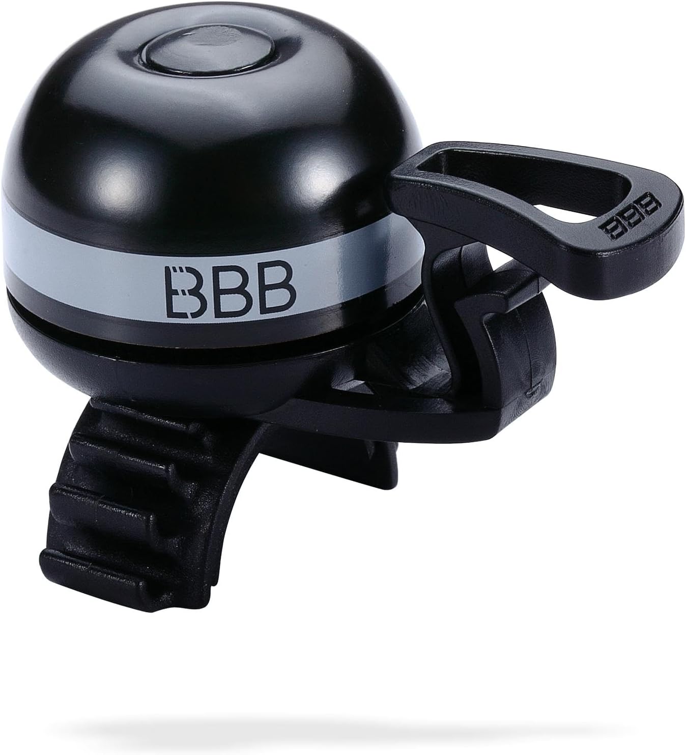 BBB EasyFit Deluxe Fahrradklingel in Schwarz und Grau