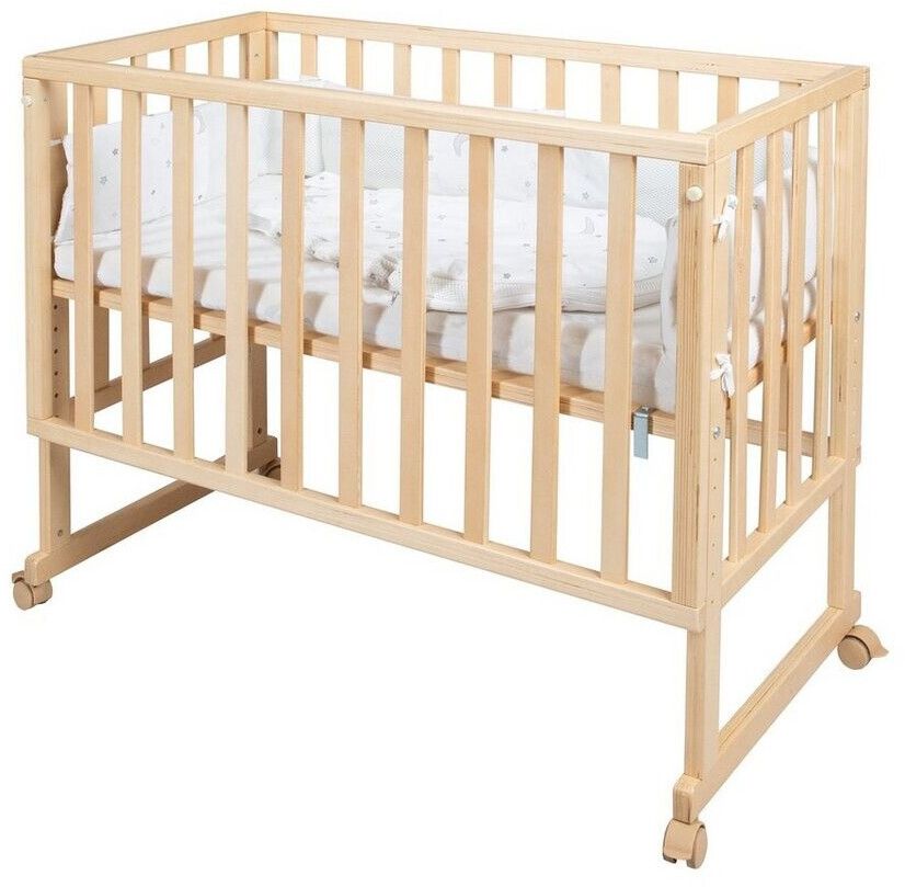 Roba safe asleep 3-in-1 Stuben- und Beistellbett in natur