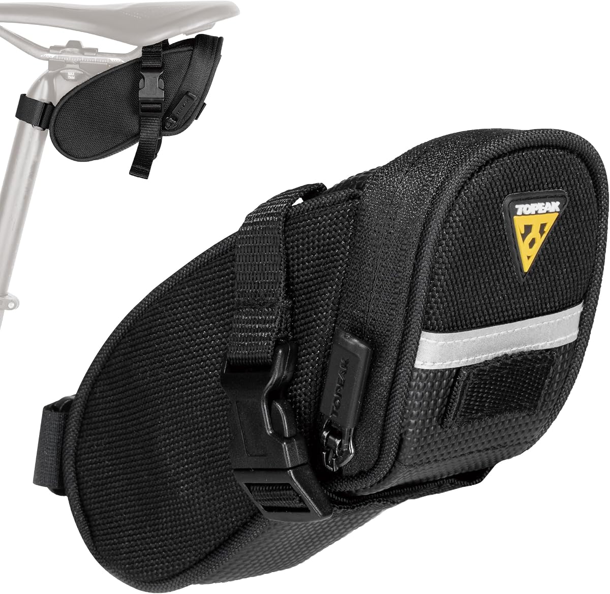 Topeak Aero Wedge Pack Micro Satteltasche mit Gurtbefestigung