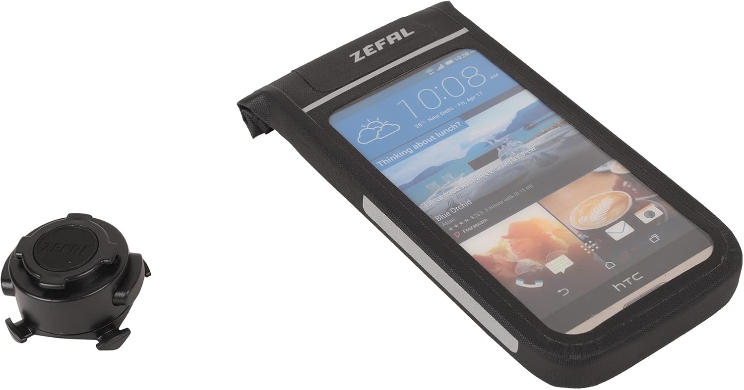 Zéfal Z Console Dry M wasserdichte Smartphone Halterung fürs Fahrrad in Schwarz mit Lenkerhalter