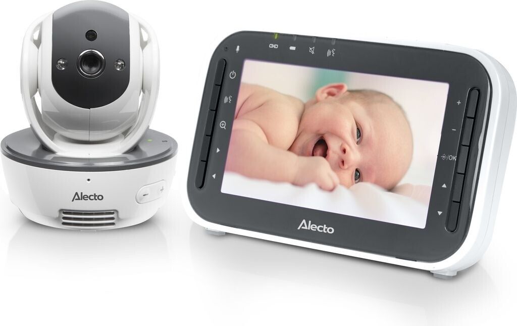 Alecto DVM200M Babyphone mit Kamera in weiß und anthrazit