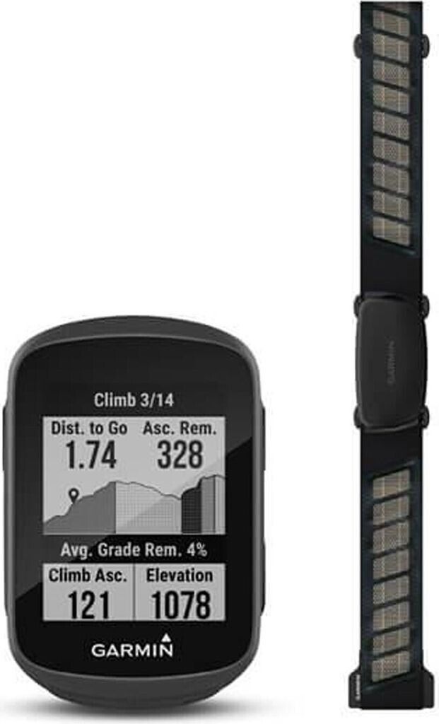 Garmin Edge 130 Plus Fahrradcomputer mit Herzfrequenzgurt