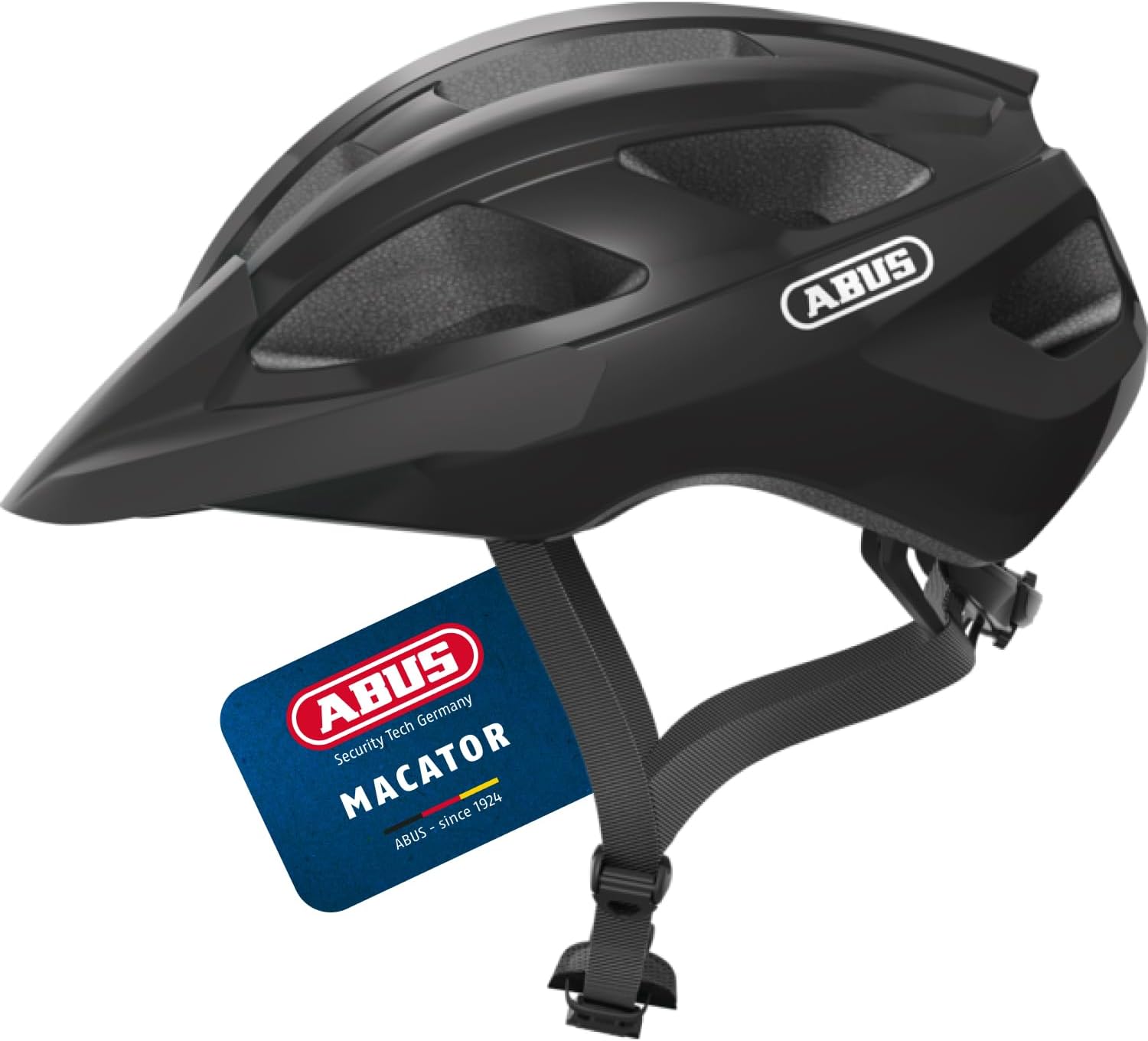 ABUS Macator Rennradhelm in Velvet Black