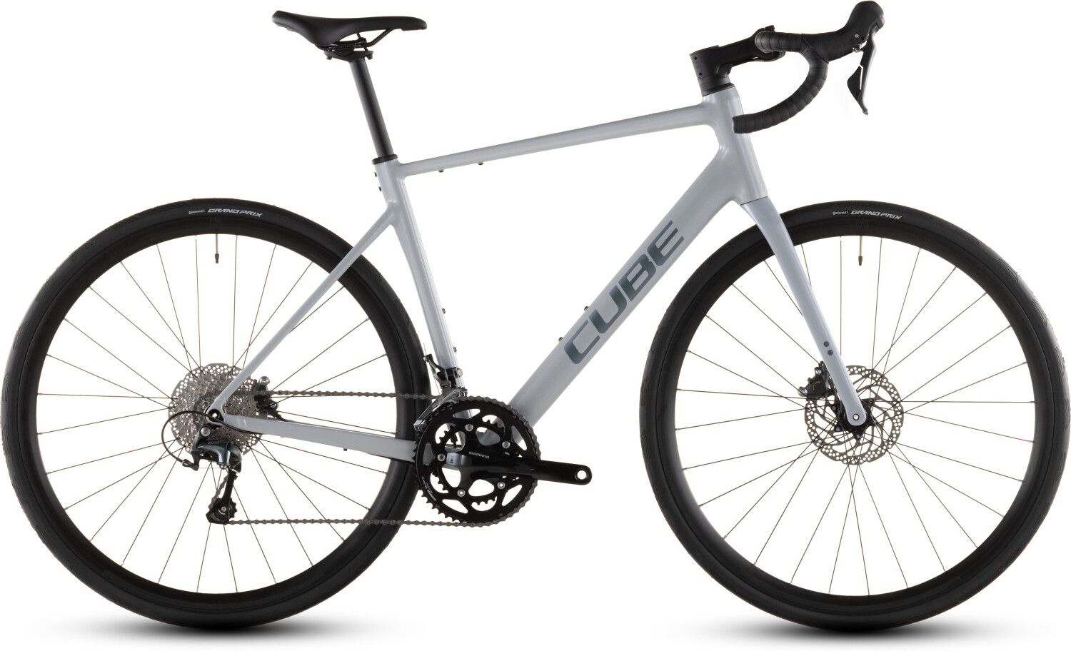 Cube Attain Race Rennrad in foggrey'n'shift, Aluminiumrahmen mit Carbongabel