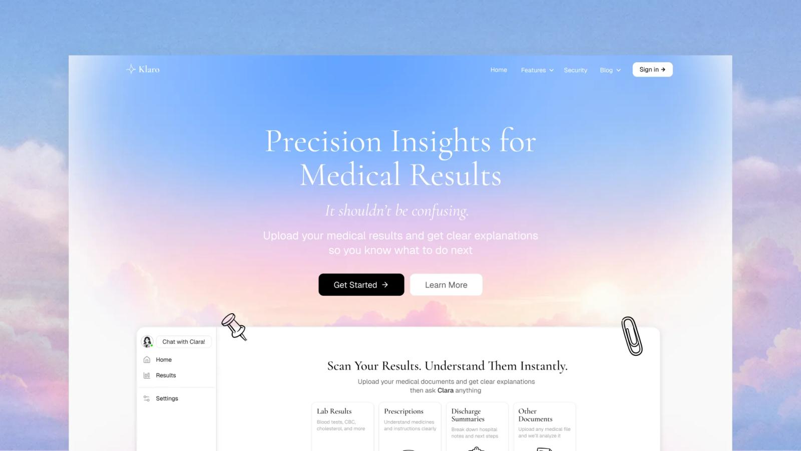 Klaro project preview one