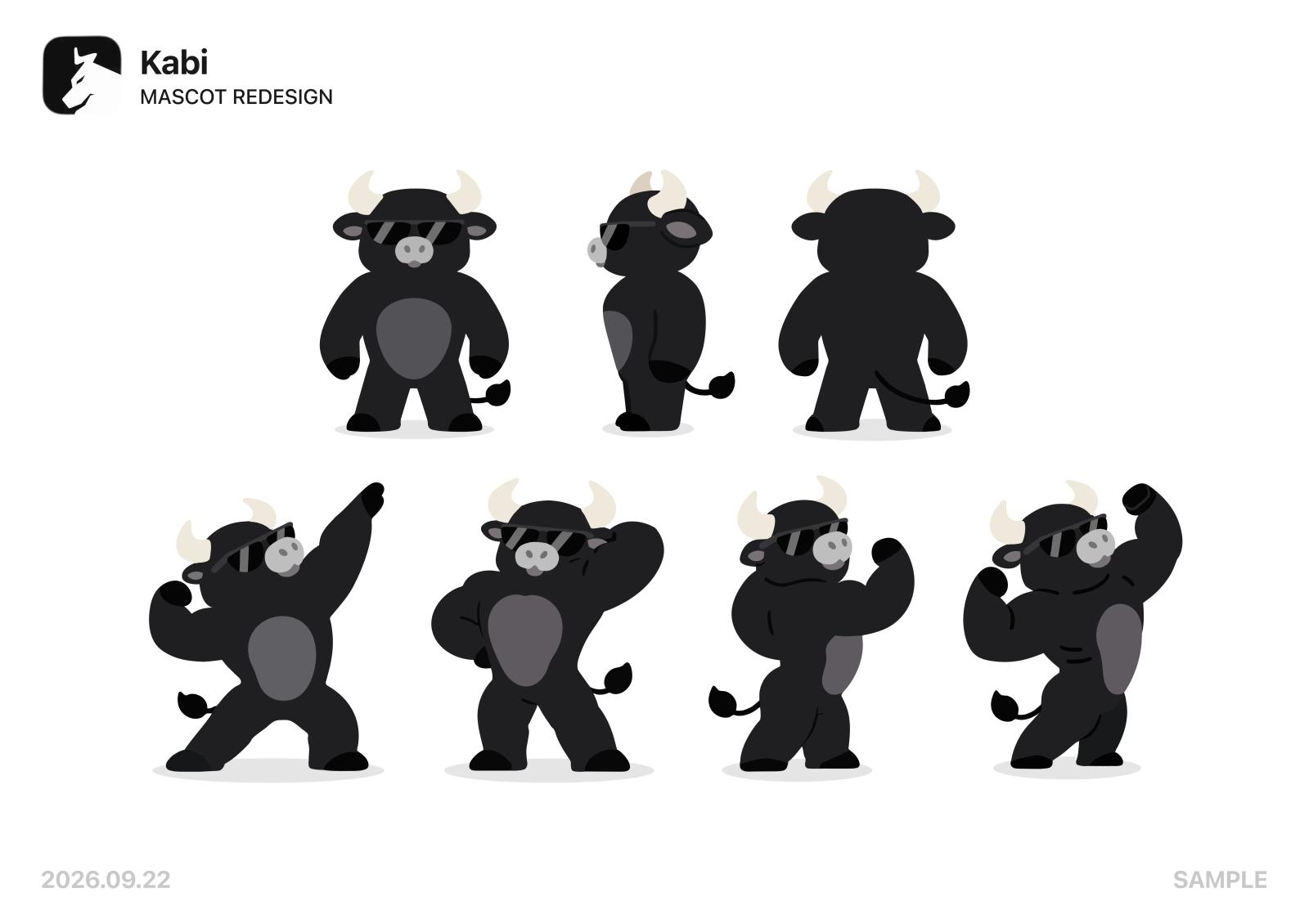 Kabi mascot model sheet