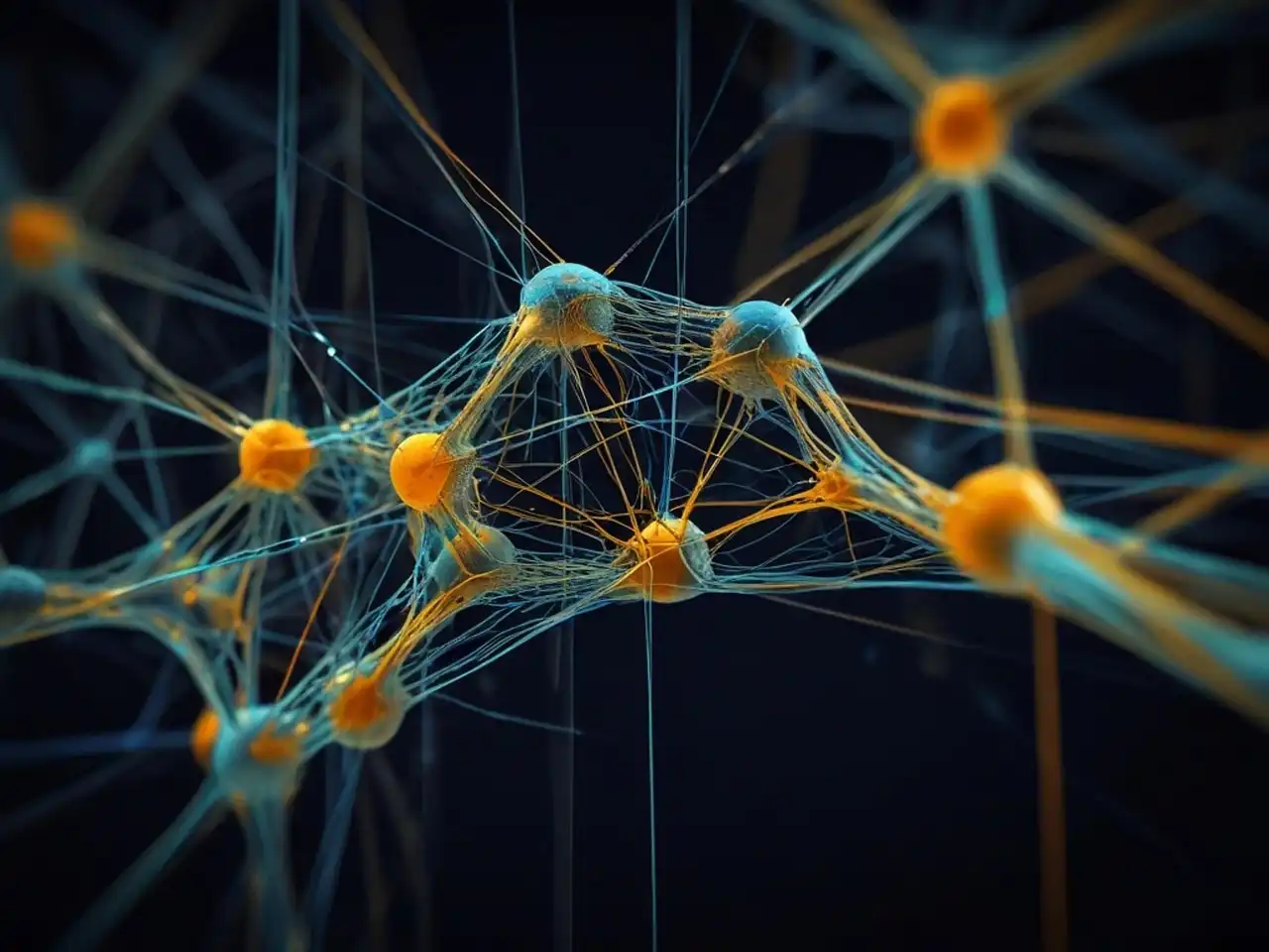 Dark slightly abstract background for The Machine Learning Operations Review