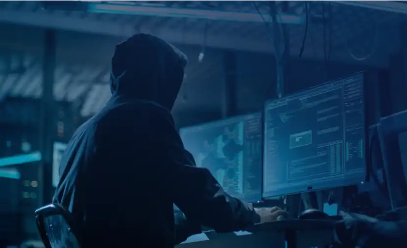 Person and Monitor