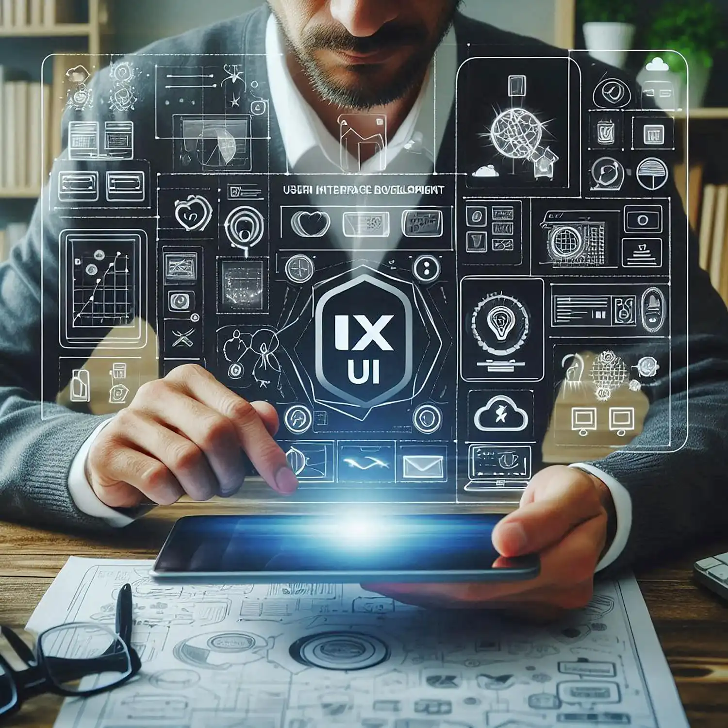 UX UI Concept for digital software development user interface designs