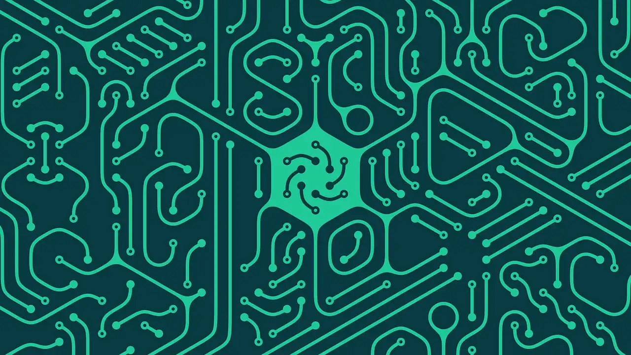 Dark slightly abstract background for The Education Technology Scale Brief