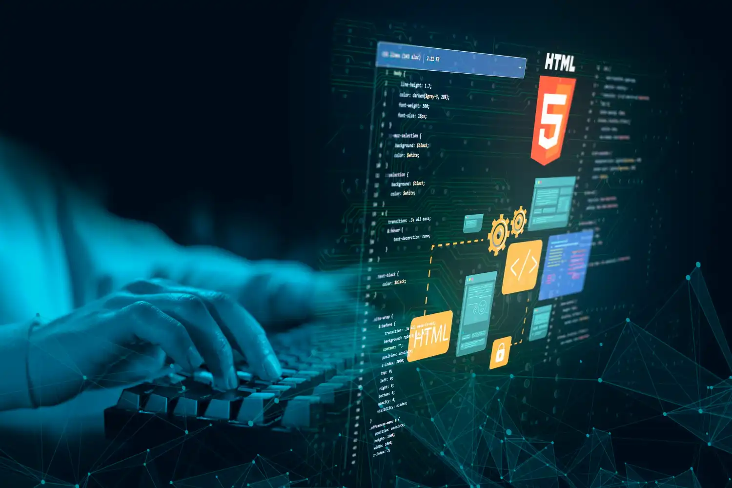 An enterprise software development team at work