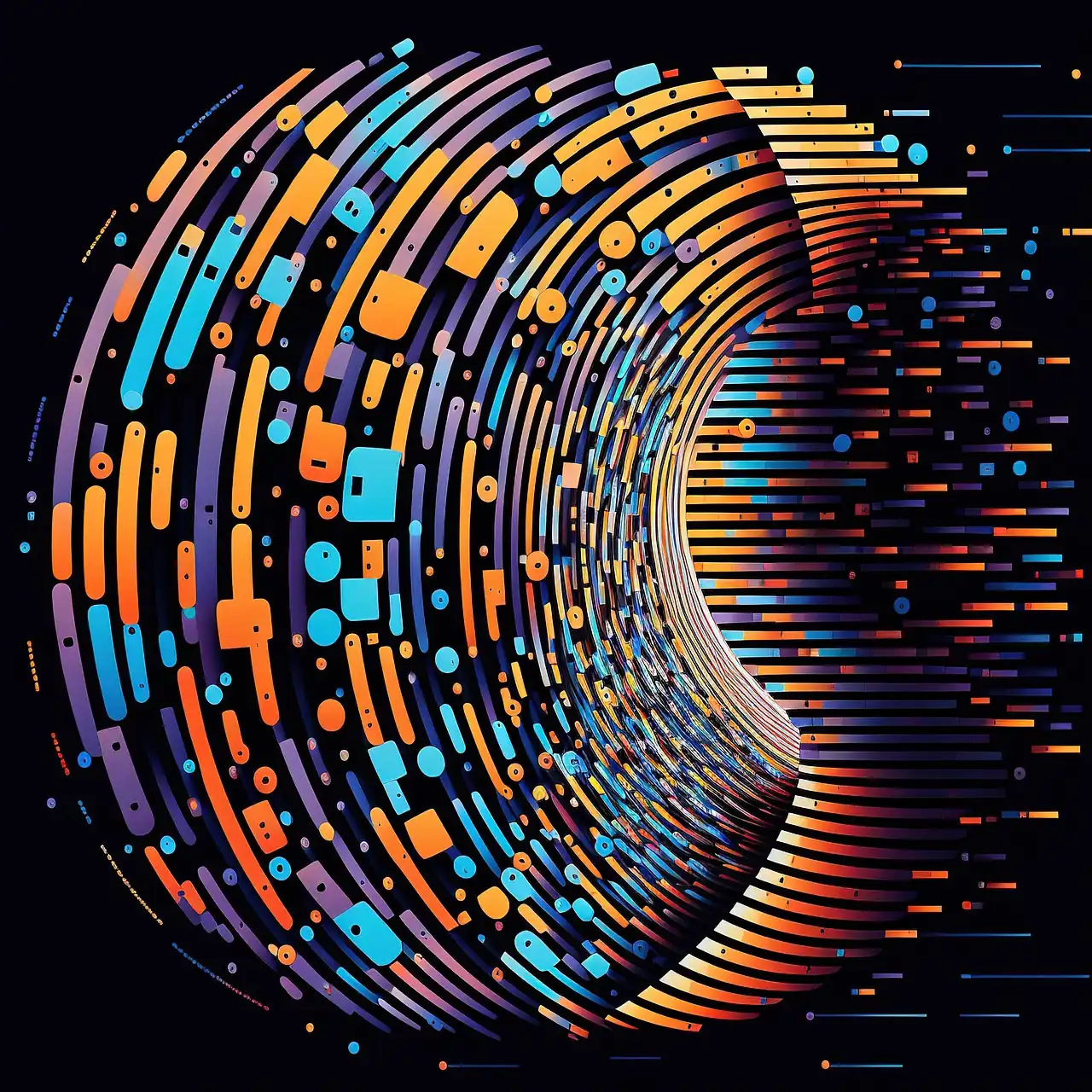 Dark slightly abstract background for The Healthcare Technology Governance Review