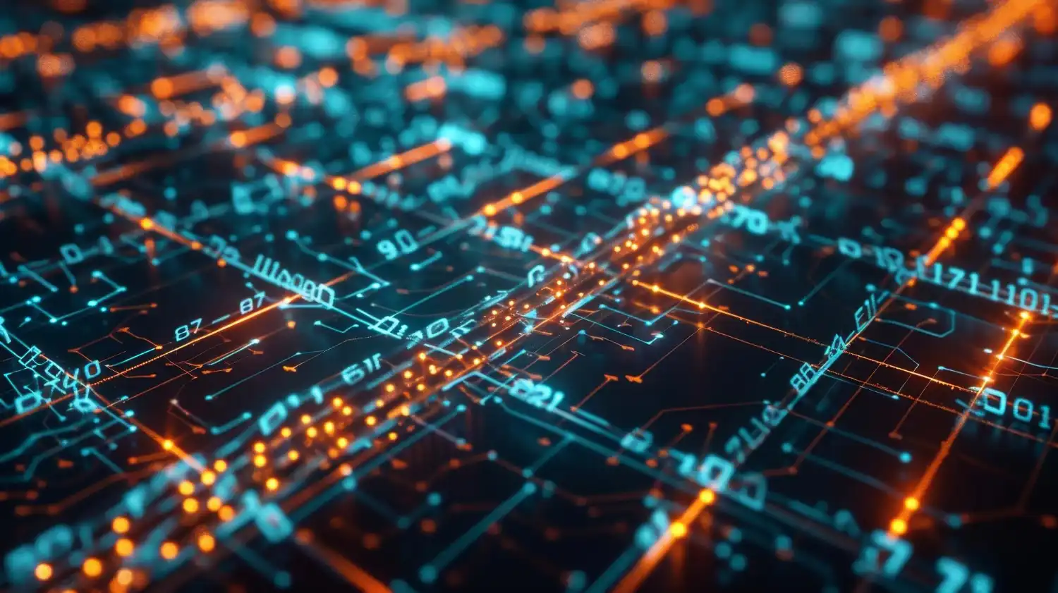A concept artwork of data blocks forming a chain